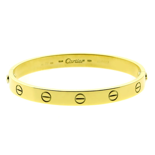 Carthttier Love Bangle Gold Bangle Sz 19