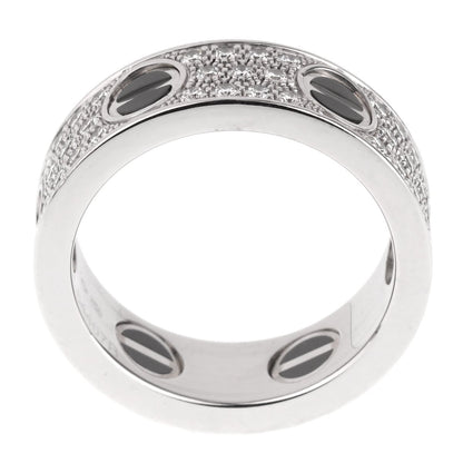 Carthttier Love Ceramic Diamond 18k White Gold RIng