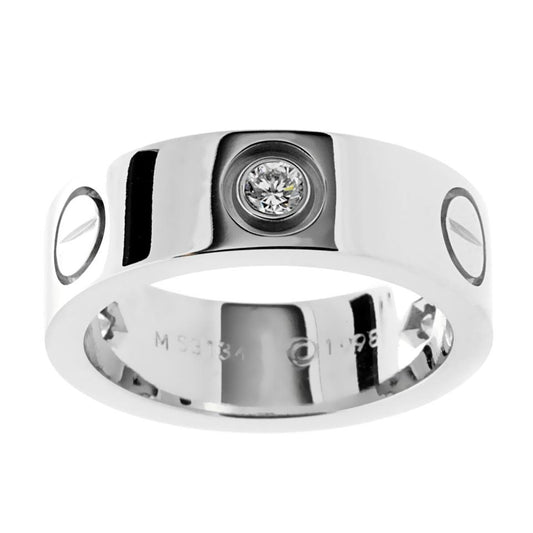 Carthttier Love Diamond White Gold Ring