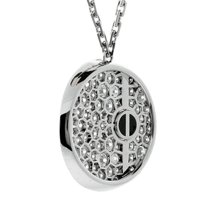 Carthttier Love Pave Diamond White Gold Necklace