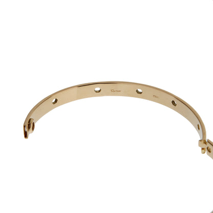 Carthttier Love Series Vintage 18k Yellow Gold Bangle Bracelet 7