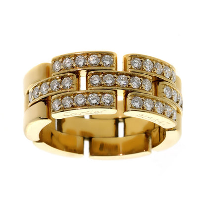 Carthttier Maillon Panthere Diamond Gold Ring