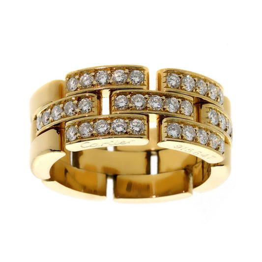Carthttier Maillon Panthere Diamond Gold Ring