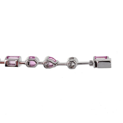 Carthttier Meli Melo Diamond Pink Sapphire Necklace