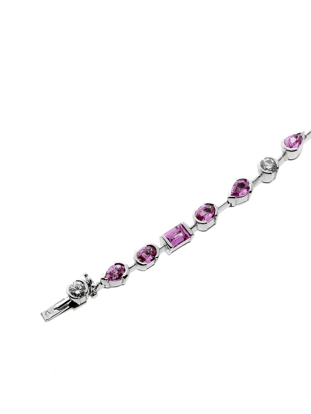 Carthttier Meli Melo Diamond Pink Sapphire Necklace