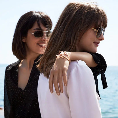 Carthttier Juste Un Clou Nail Bracelet 18K Pink Gold Size 17