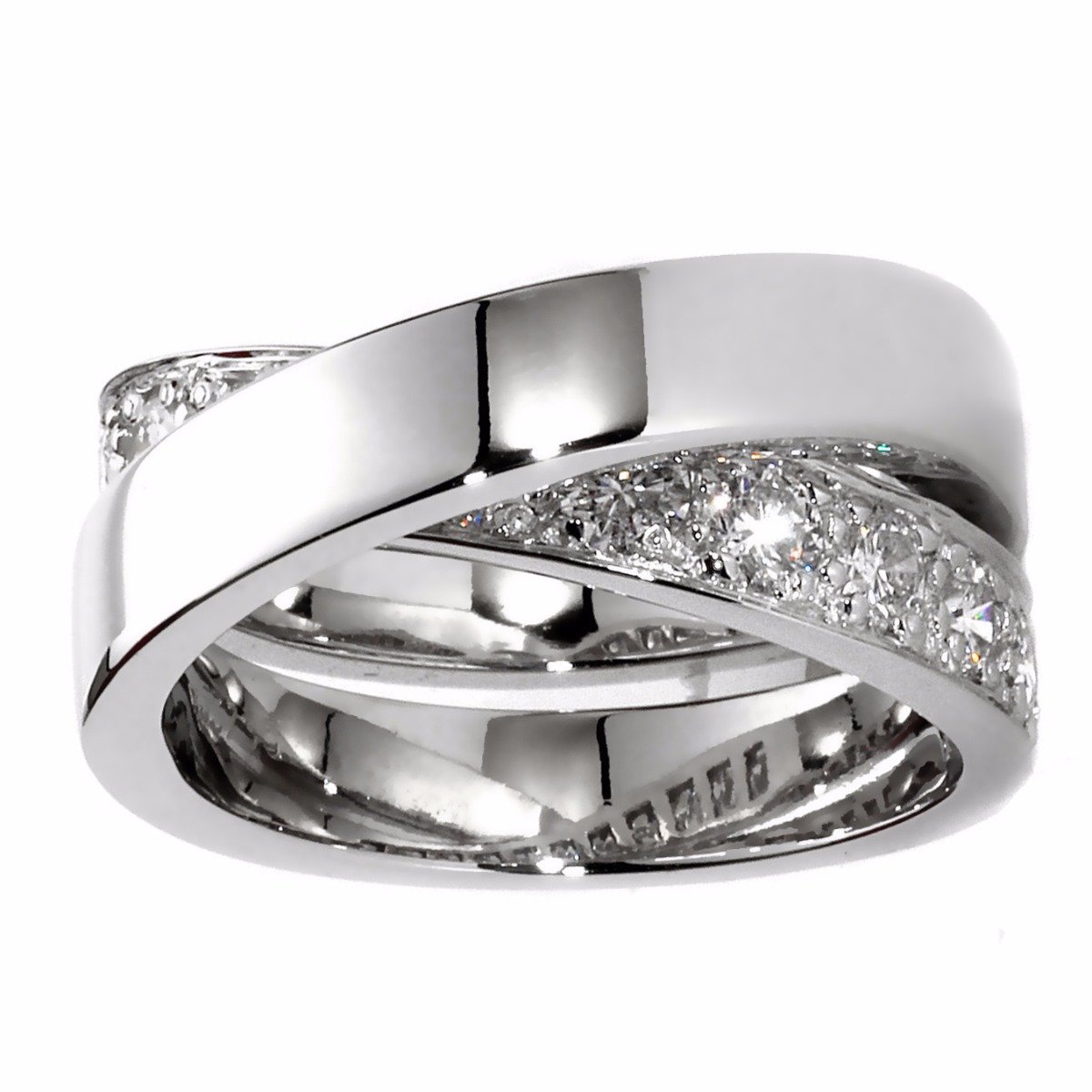 Carthttier Nouvelle Vague Diamond Ring Sz 51