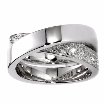 Carthttier Nouvelle Vague Diamond Ring Sz 51