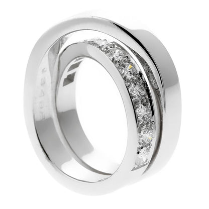 Carthttier Nouvelle Vague Diamond White Gold Crossover Ring
