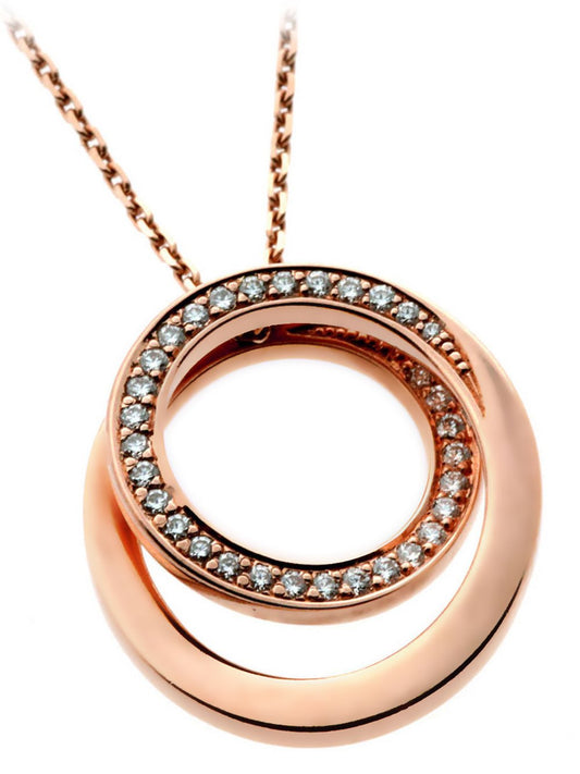 Carthttier Nouvelle Vague Rose Gold Diamond Necklace
