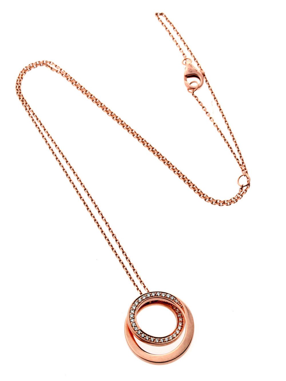 Carthttier Nouvelle Vague Rose Gold Diamond Necklace