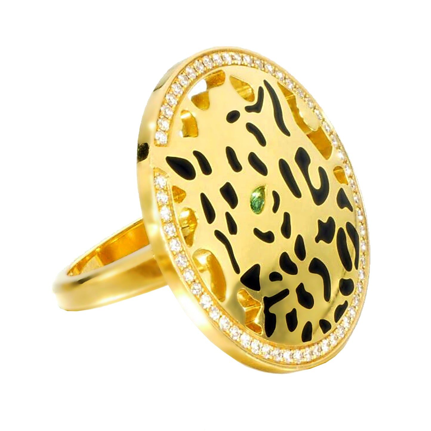Carthttier Panthere De Carthttier Yellow Gold Diamond Ring