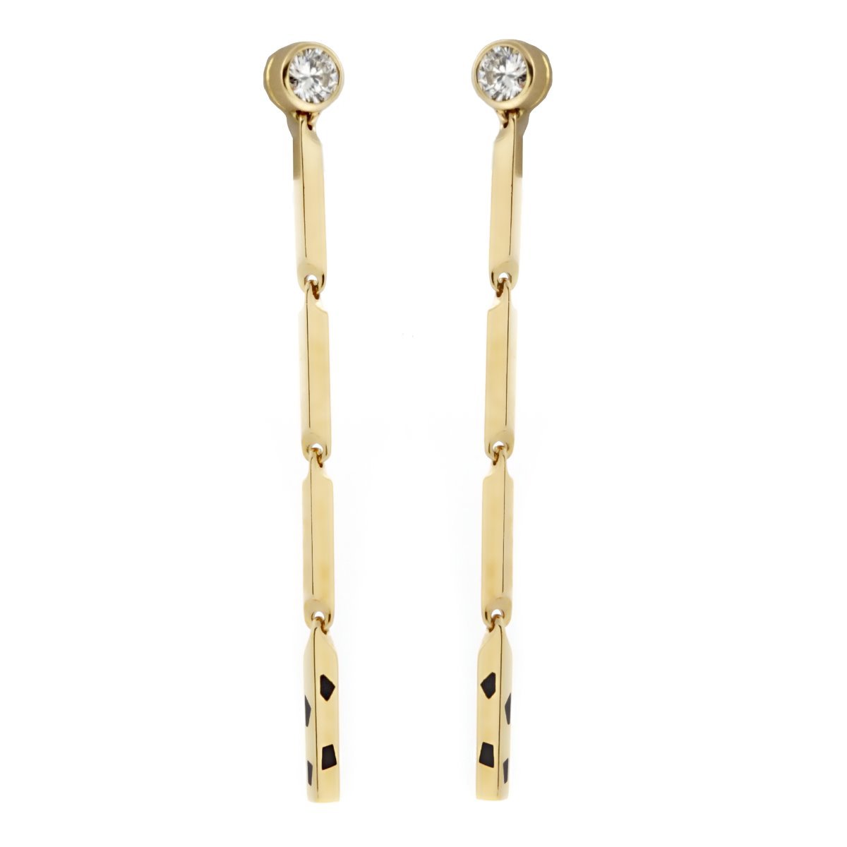 Carthttier Panthere Diamond Drop Earrings