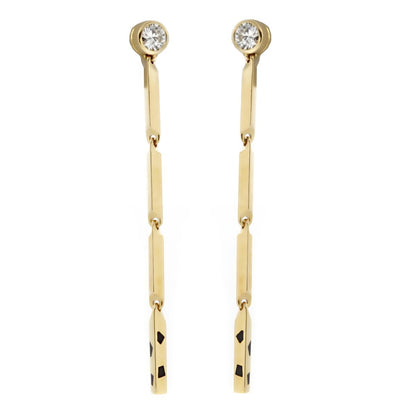 Carthttier Panthere Diamond Drop Earrings