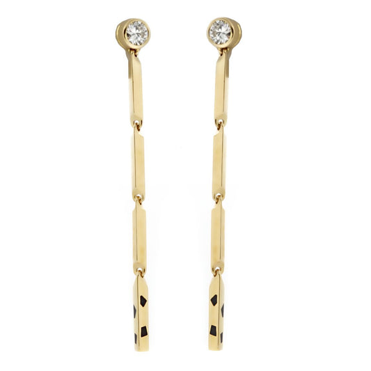 Carthttier Panthere Diamond Drop Earrings