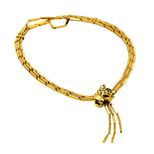 Carthttier Panthere Diamond Gold Necklace