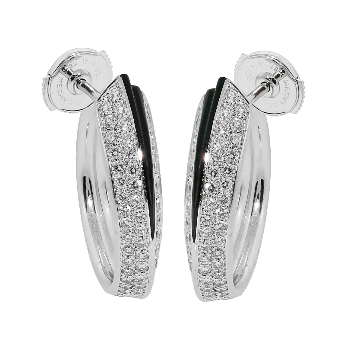 Carthttier Panthere Diamond Onyx Earrings