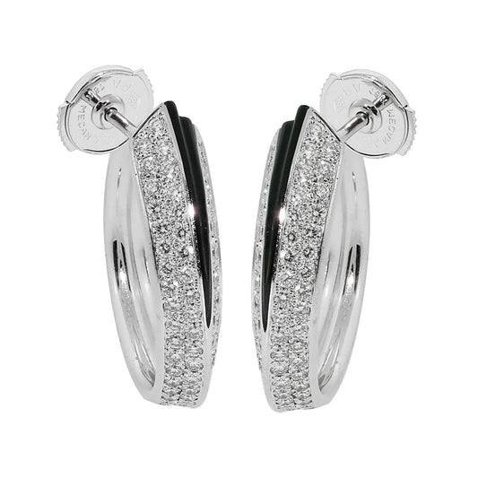 Carthttier Panthere Diamond Onyx Earrings
