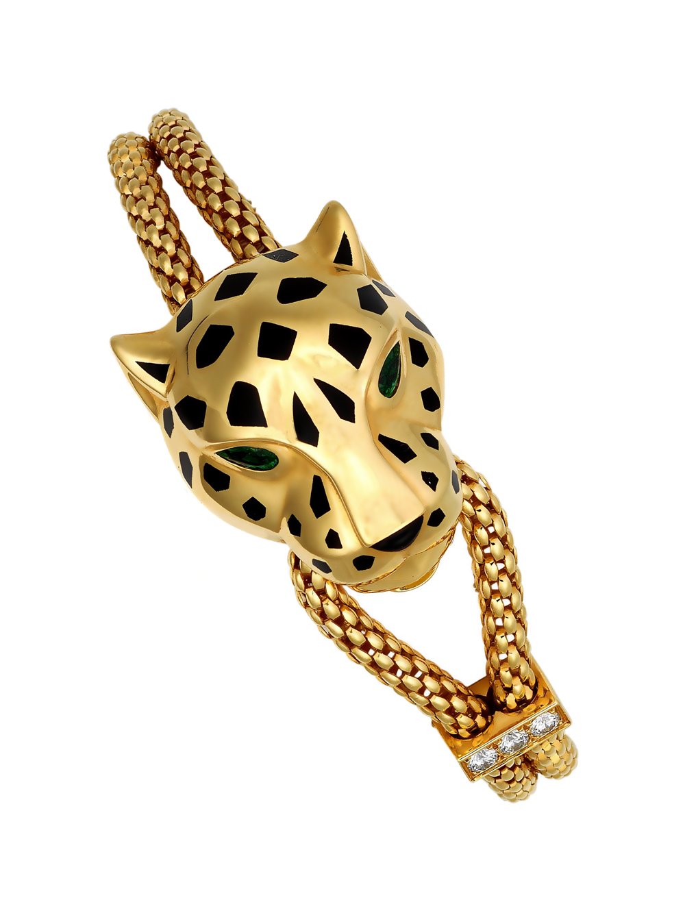 Carthttier Panthere Gold Diamond Bracelet