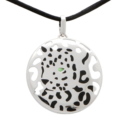 Carthttier Panthere Openwork 18k White Gold Pendant Necklace