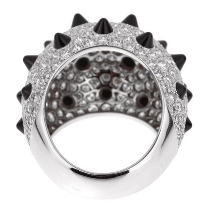 Carthttier Panthere de Carthttier Spike Diamond Onyx White Gold Ring