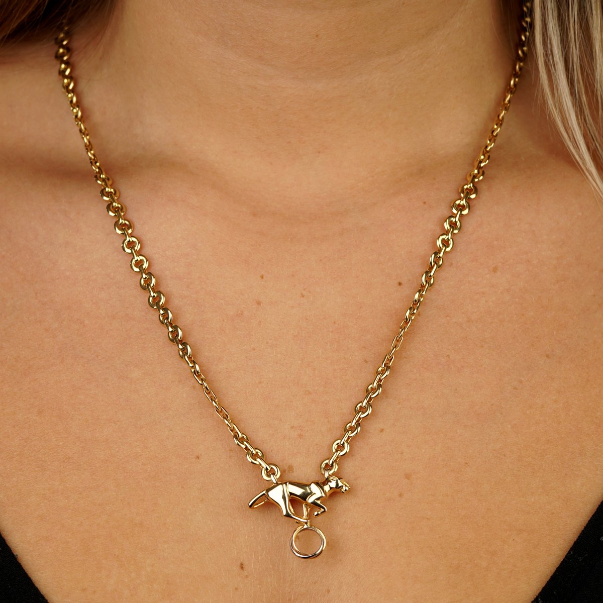 Carthttier Panthere Trinity Gold Necklace
