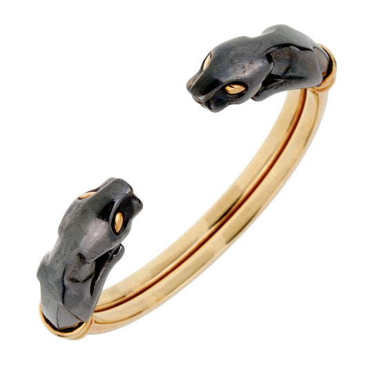 Carthttier Panthere Vintage Gold Bangle Bracelet