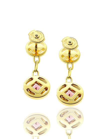 Carthttier Pasha Diamond Earrings in 18k Yellow Gold