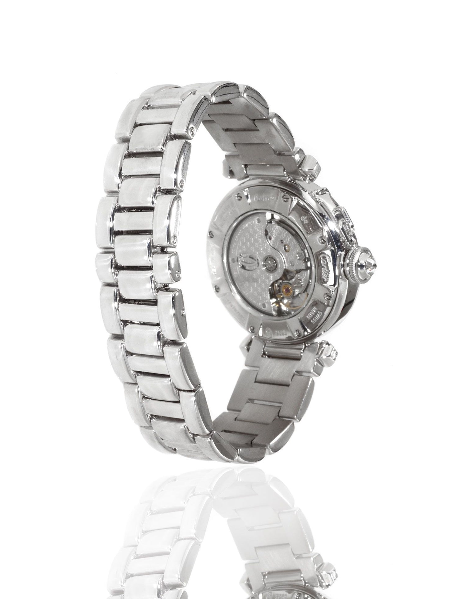 Carthttier Pasha Diamond Watch in 18k White Gold WJ1116M9