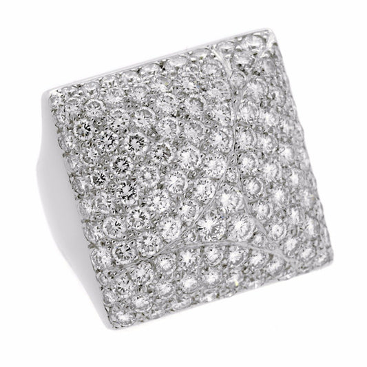 Carthttier Pave Diamond White Gold Ring