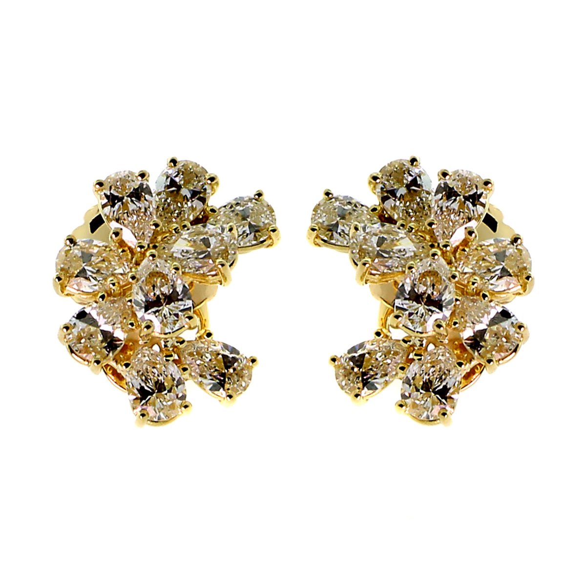 Carthttier Pear Shape Diamond Earrings