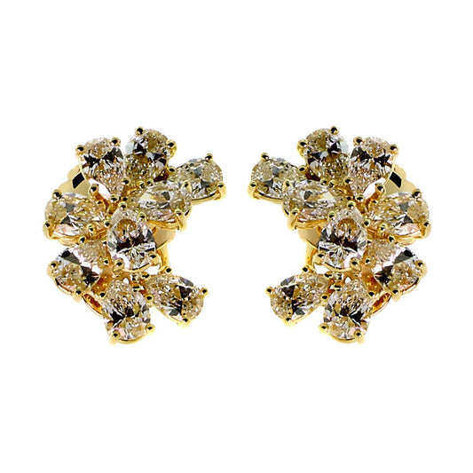 Carthttier Pear Shape Diamond Earrings