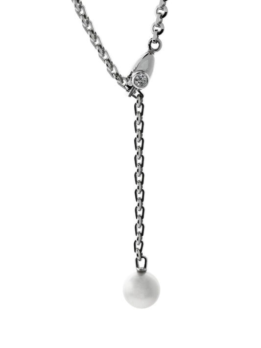 Carthttier Pearl Diamond White Gold Necklace