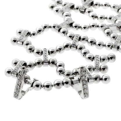Carthttier Perles de Diamants Diamond White Gold Bracelet