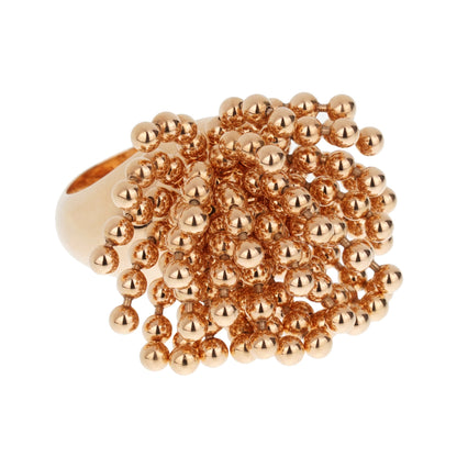 Carthttier Perruque Wig 18k Rose Gold Cocktail Ring Sz 7 1/2
