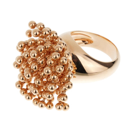 Carthttier Perruque Wig 18k Rose Gold Cocktail Ring Sz 7 1/2
