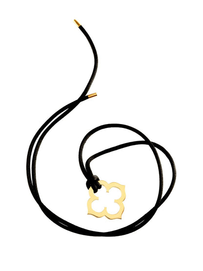 Carthttier Quatrefoil Gold Necklace