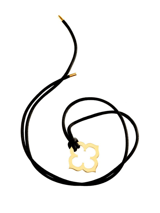 Carthttier Quatrefoil Gold Necklace