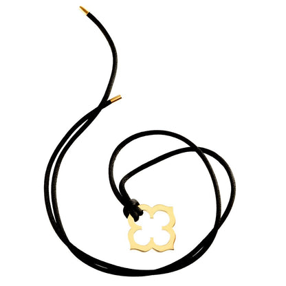 Carthttier Quatrefoil Yellow Gold Necklace