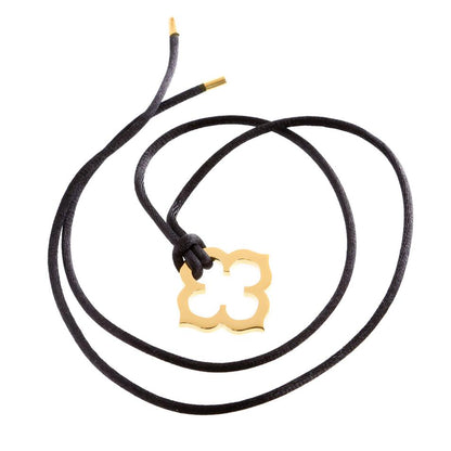 Carthttier Quatrefoil Yellow Gold Necklace