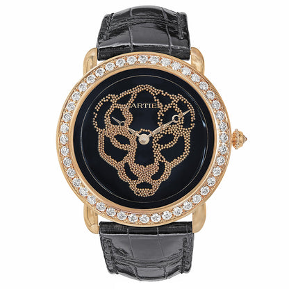 Carthttier Revelation D'Une Panthere 18k Rose Gold Diamond Watch