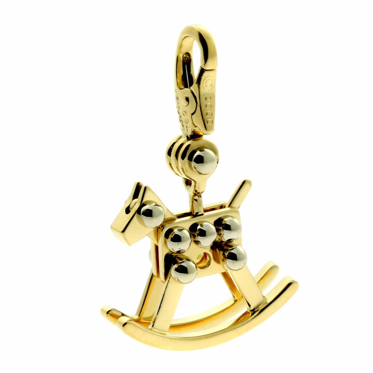 Carthttier Rocking Horse Charm Gold Pendant