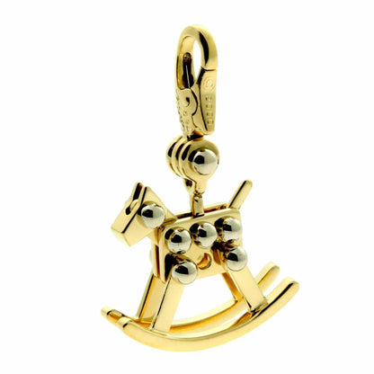 Carthttier Rocking Horse Charm Gold Pendant