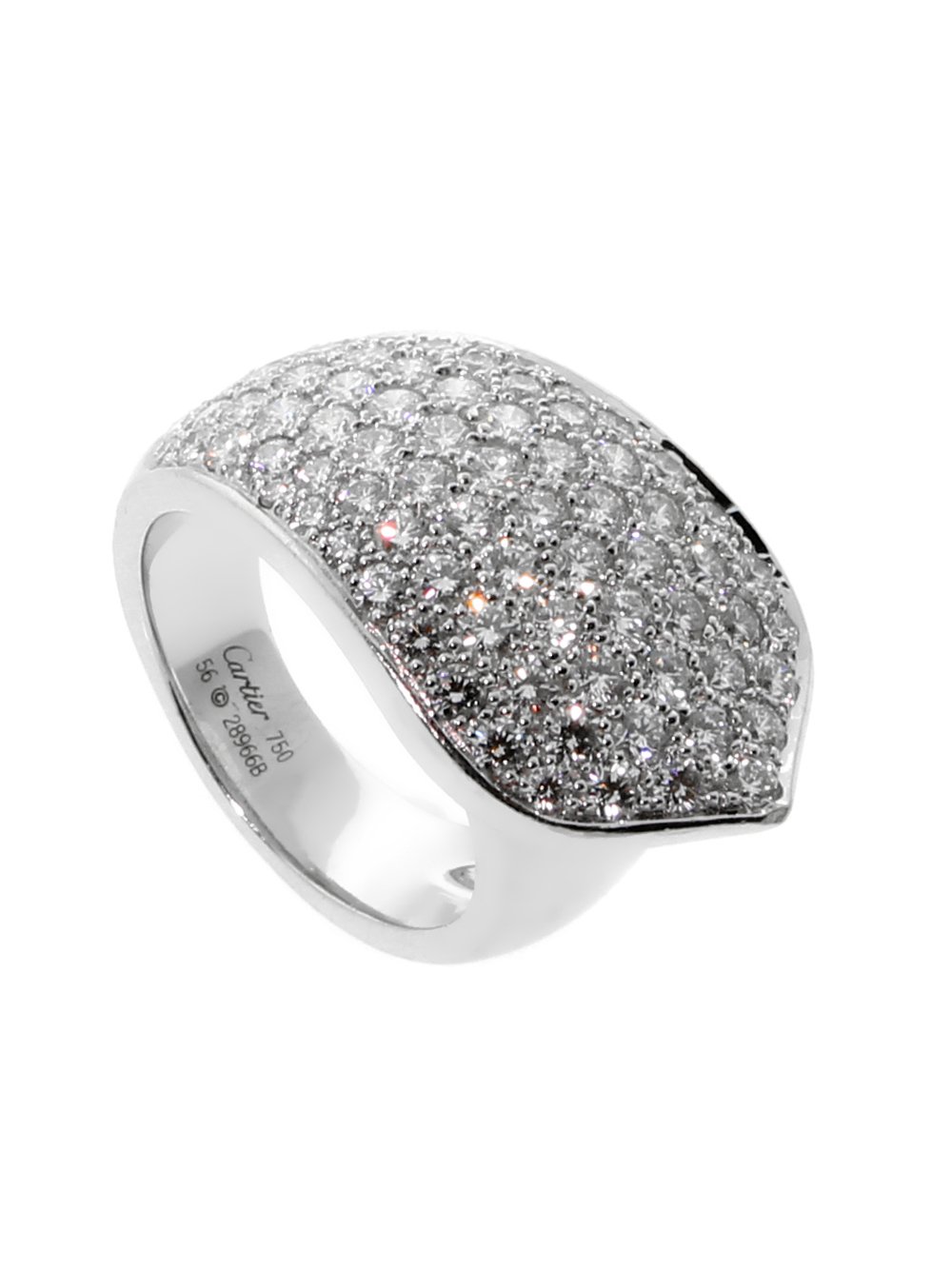 Carthttier Ruban Diamond White Gold Ring