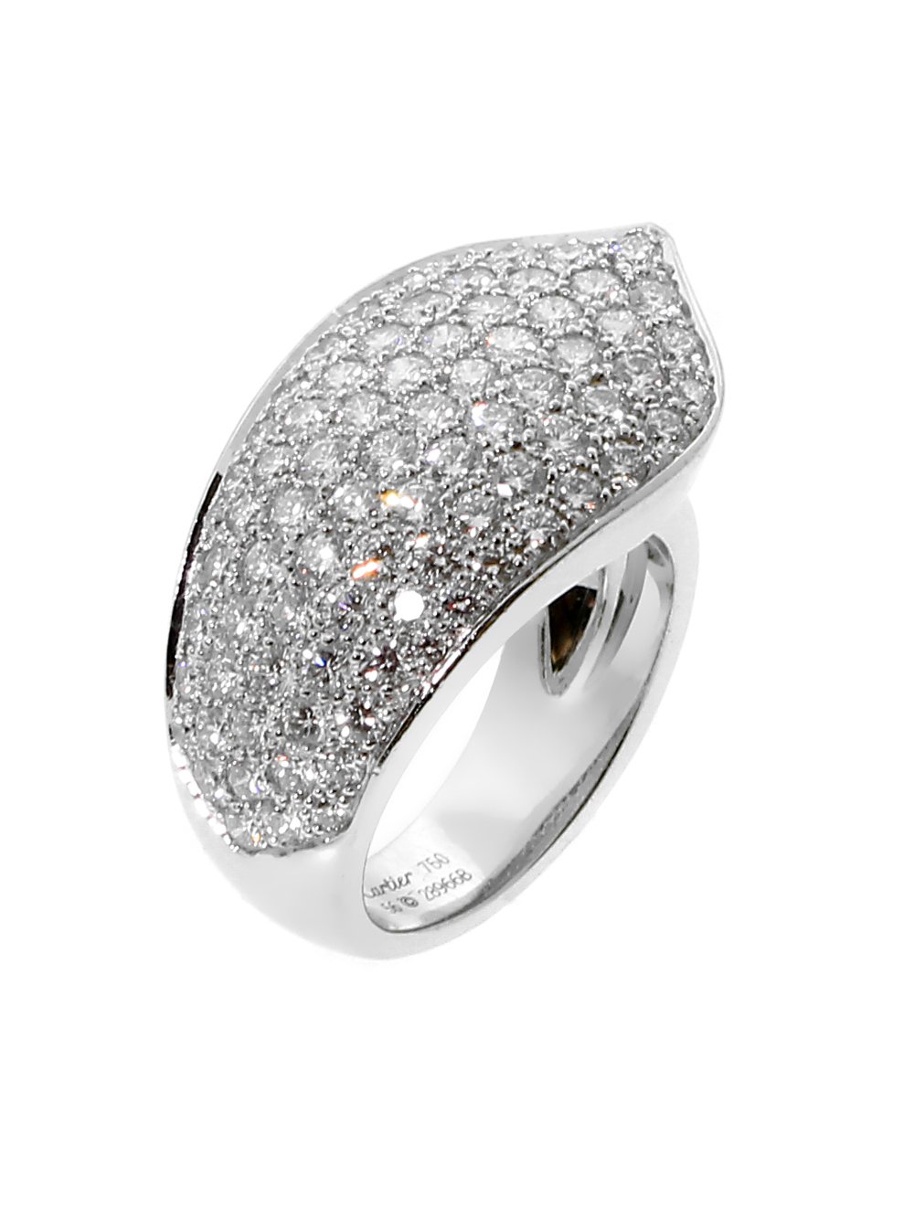 Carthttier Ruban Diamond White Gold Ring