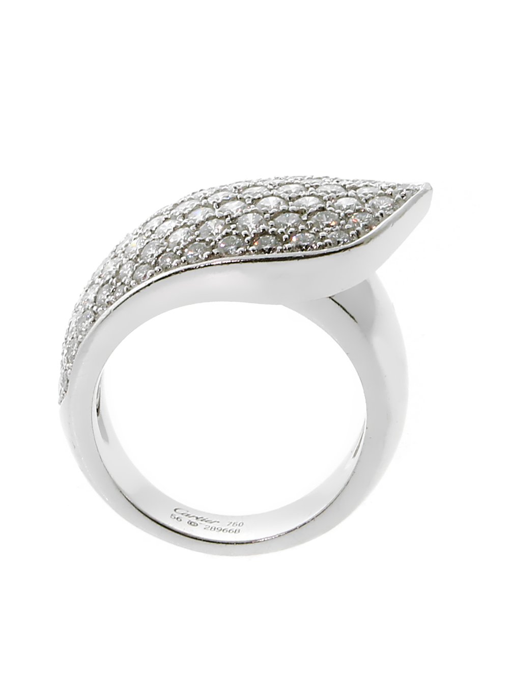 Carthttier Ruban Diamond White Gold Ring