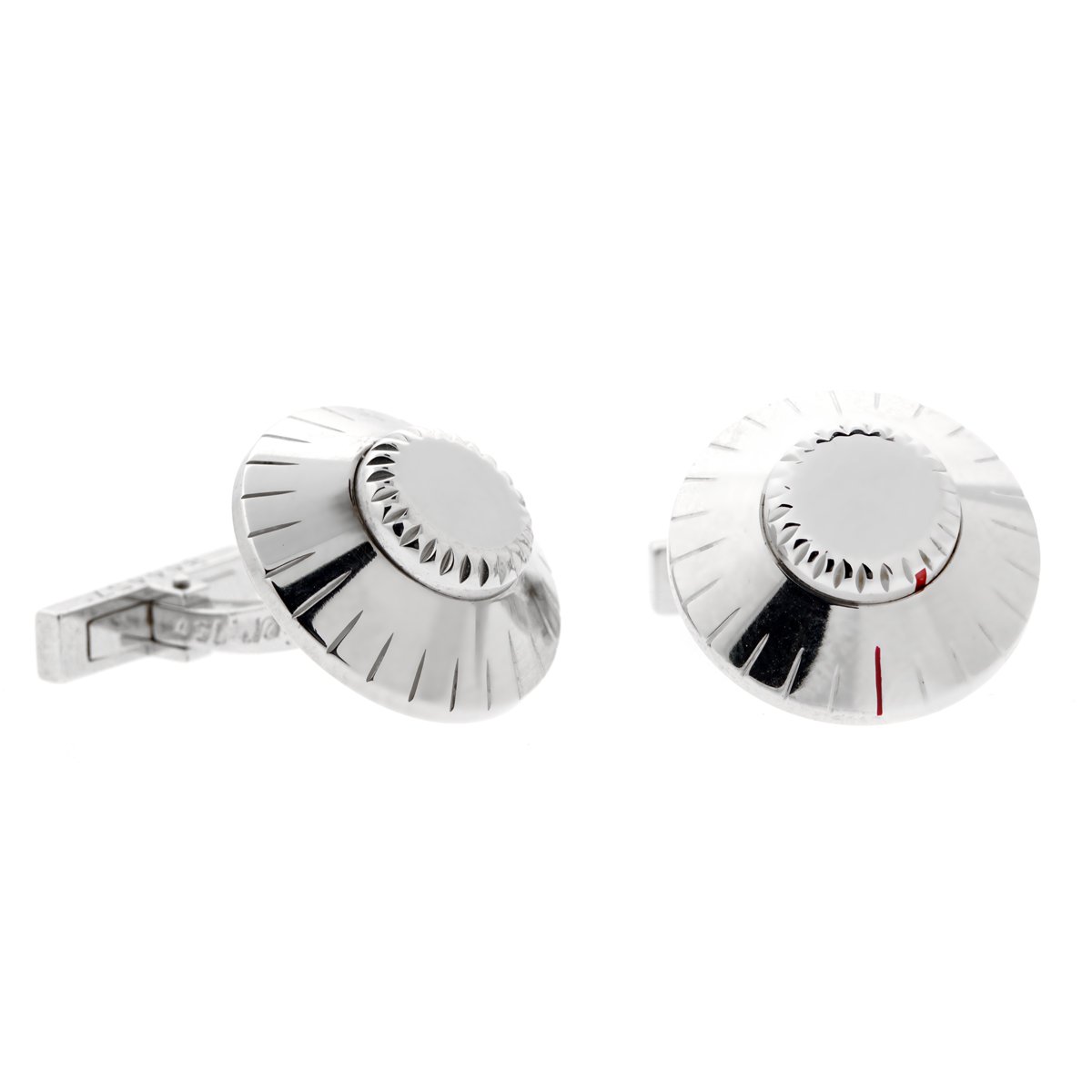 Carthttier Safe Combination White Gold Cufflinks
