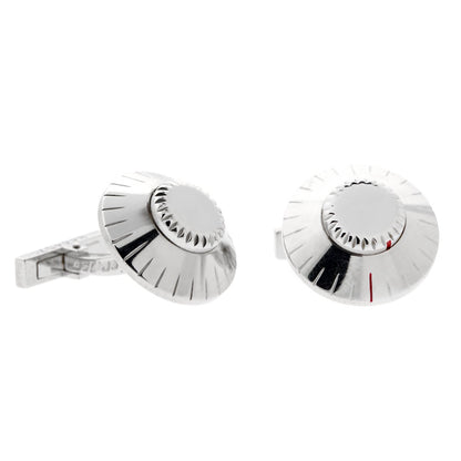 Carthttier Safe Combination White Gold Cufflinks
