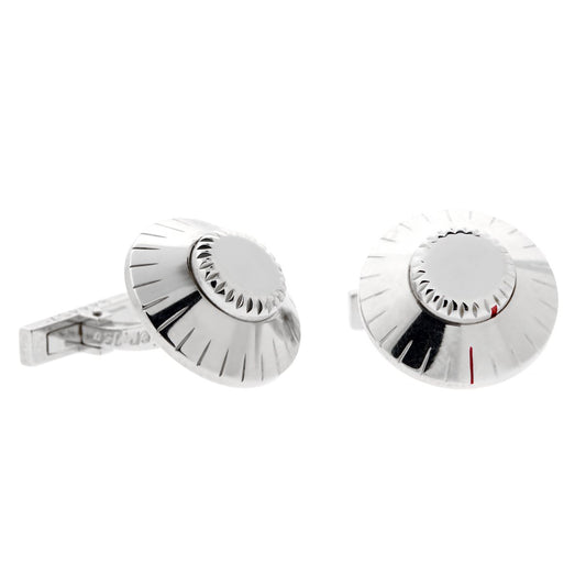 Carthttier Safe Combination White Gold Cufflinks