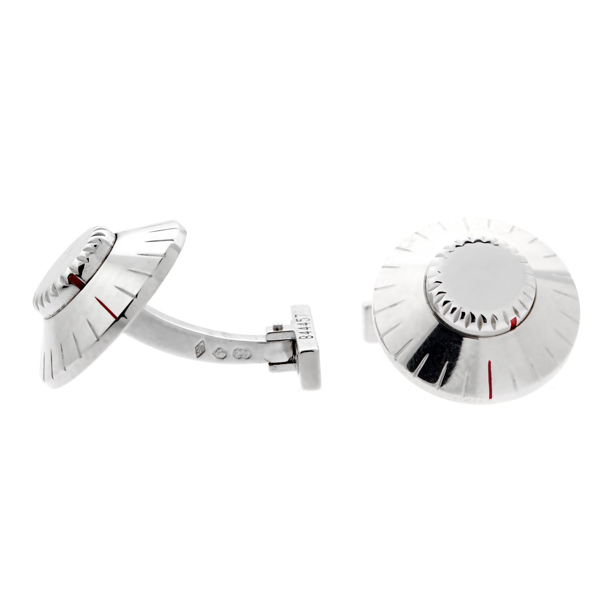 Carthttier Safe Combination White Gold Cufflinks